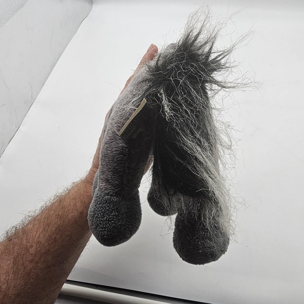 GANZ Webkinz Gray‎ Horse Plush Stuffed Animal Toy Small Black Mane Hooves - Picture 5 of 6